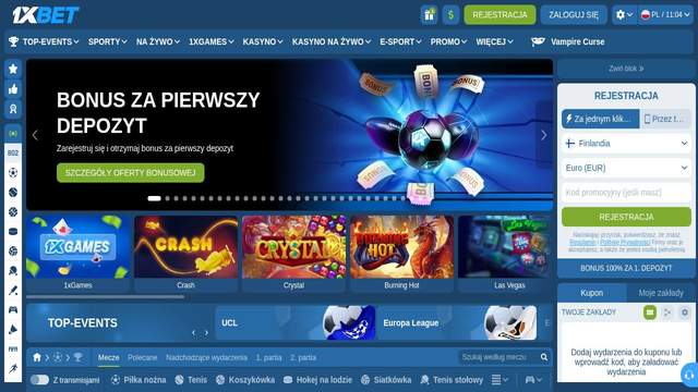 1xBet Casino casino screenshot